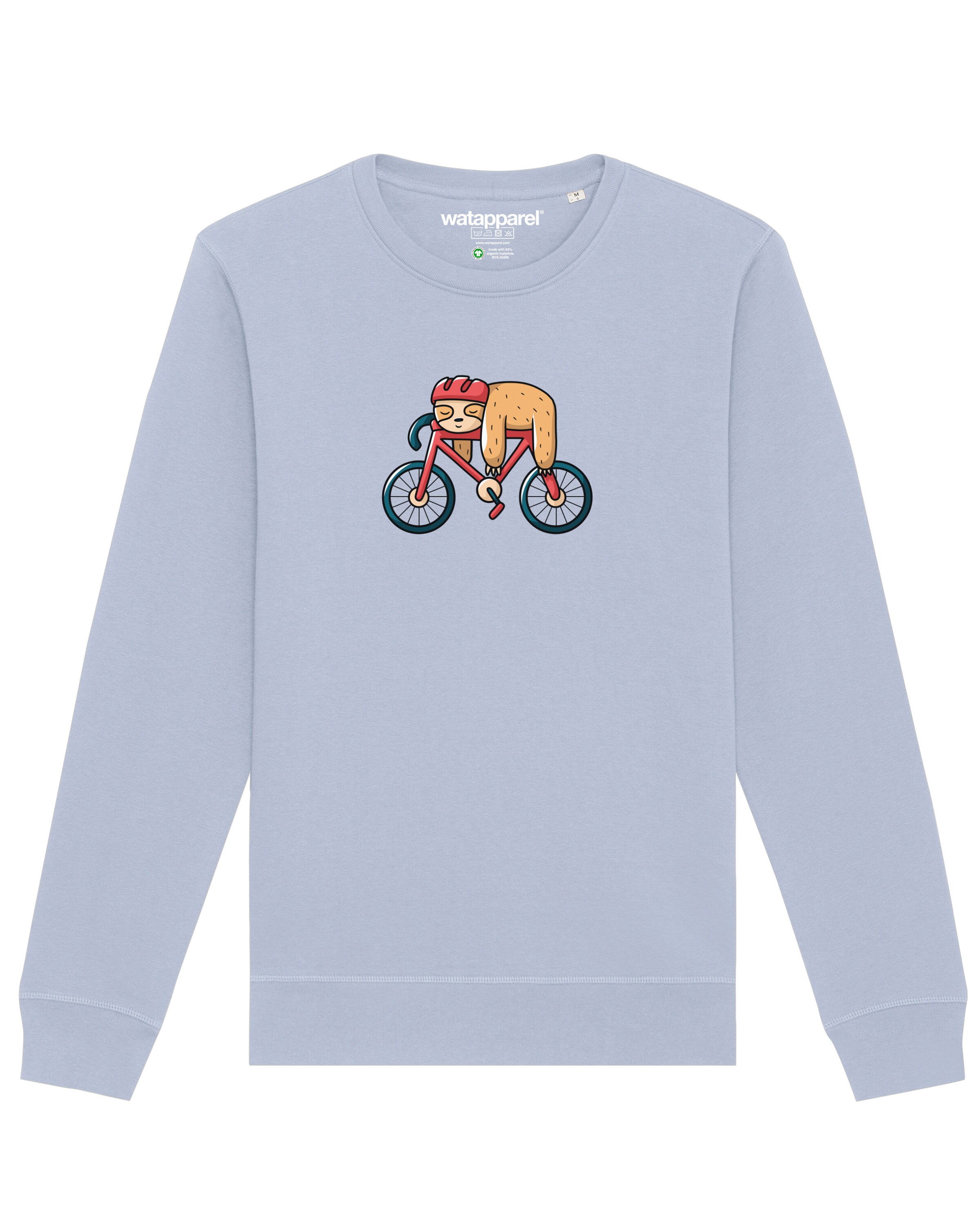 Sweat-shirt ' Sloth ' Watapparel en bleu : devant