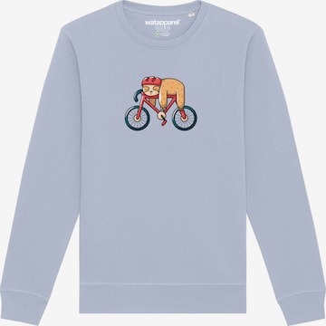 Watapparel Sweatshirt ' Sloth ' in Blau: Vorderseite
