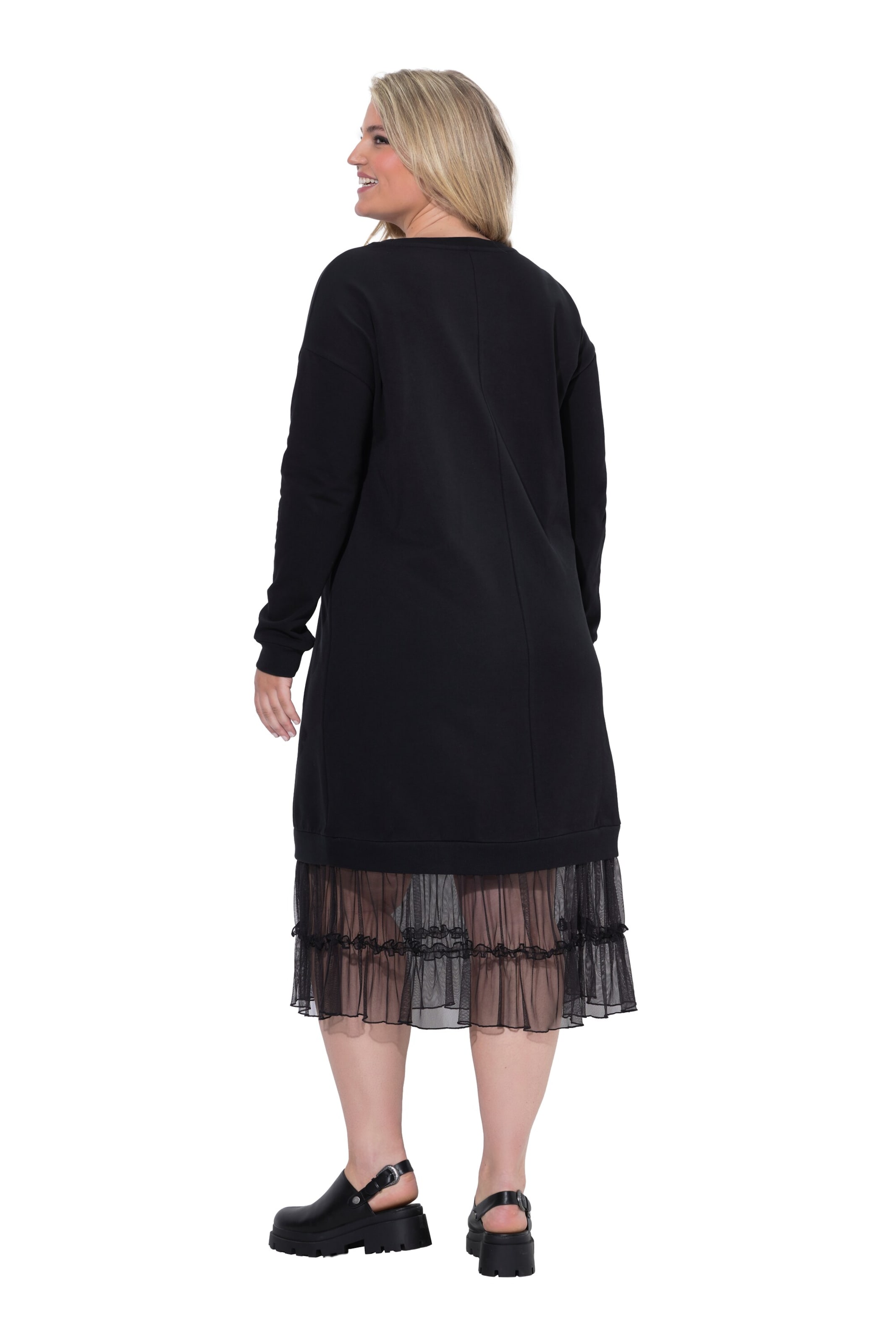 MIAMODA Midikleid in Schwarz