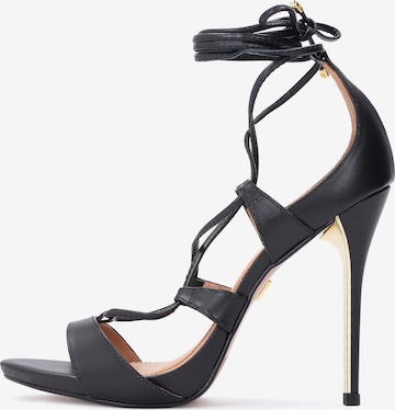 Kazar Sandal in Black: front