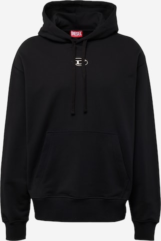 DIESEL - Sudadera 'MACS' en negro: frente