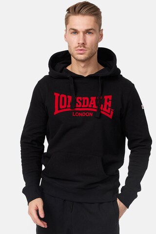 LONSDALE Sweatshirt in Black: front