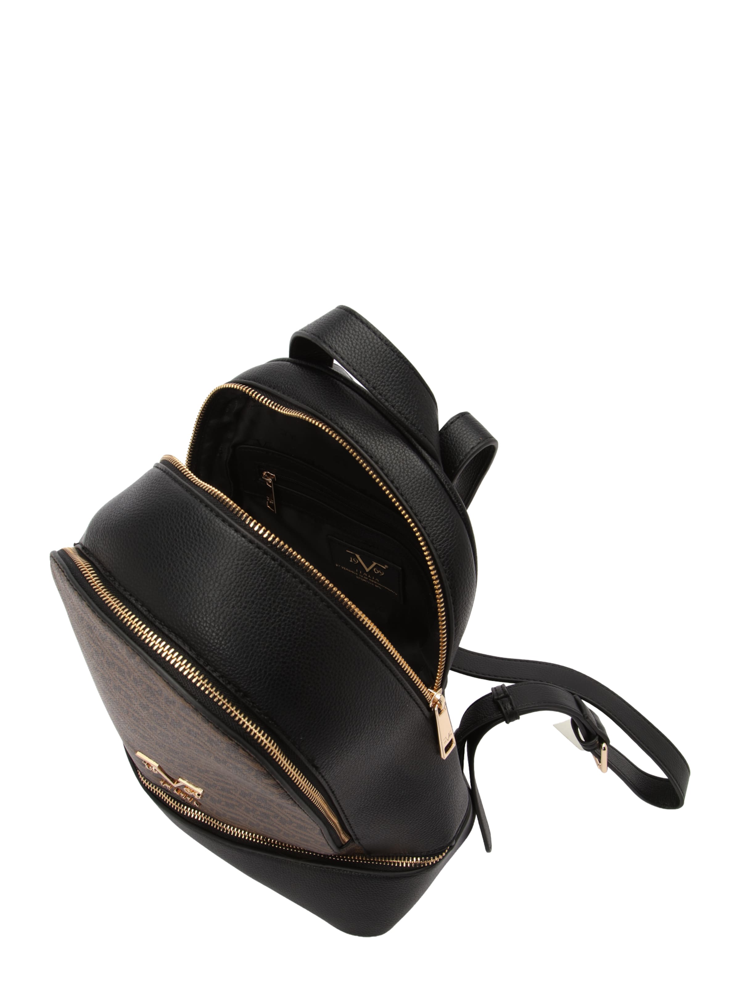 19V69 ITALIA Backpack 'Robi AOP' in Brown