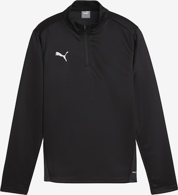 PUMA Funktionsshirt 'TeamGoal' in Schwarz: Vorderseite