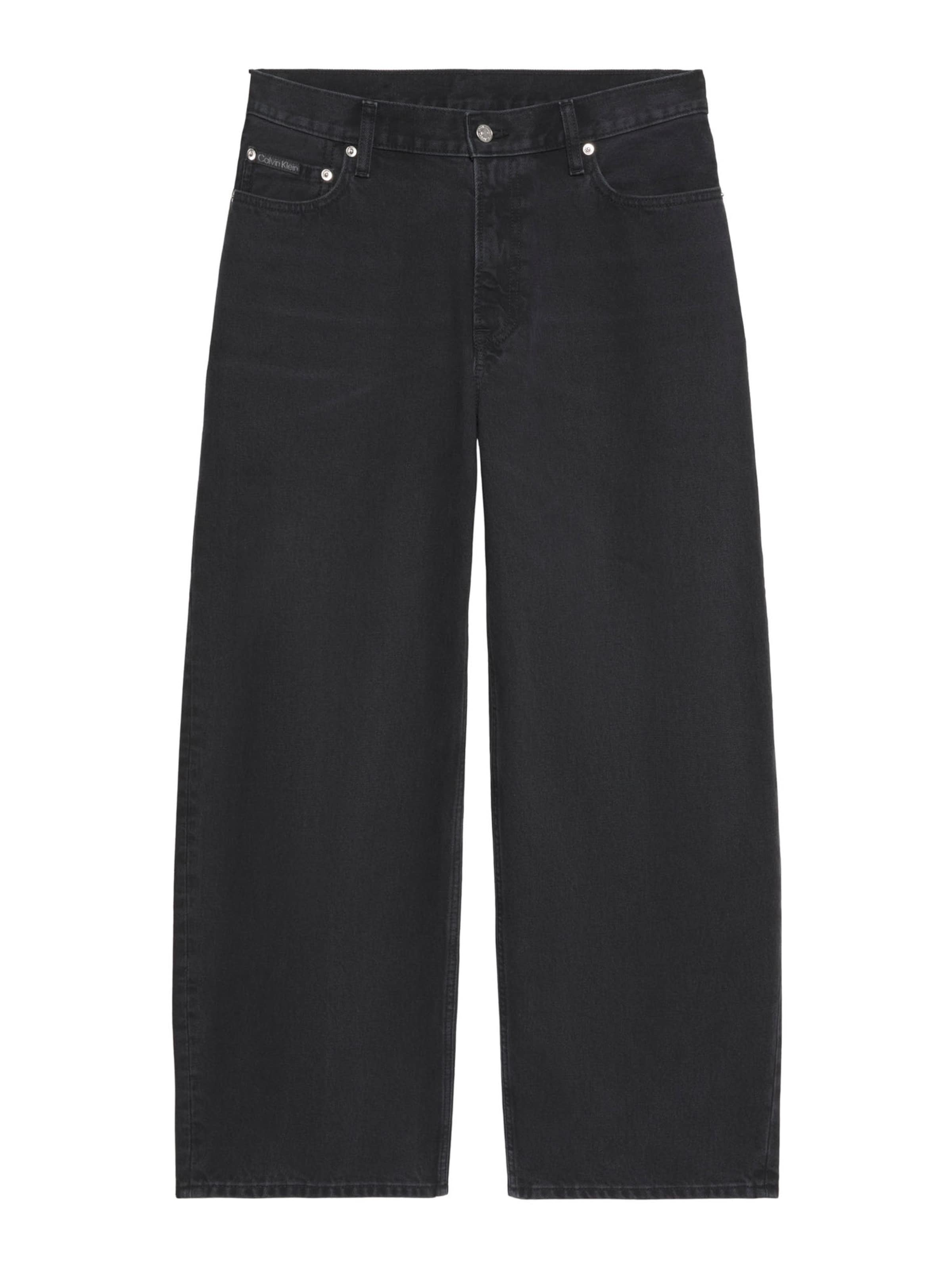 Calvin Klein Jeans Kottis Teksapüksid, värv must: eest vaates