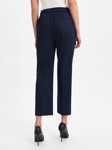 Effilé Pantalon à plis ' Tecarino ' BOSS en bleu