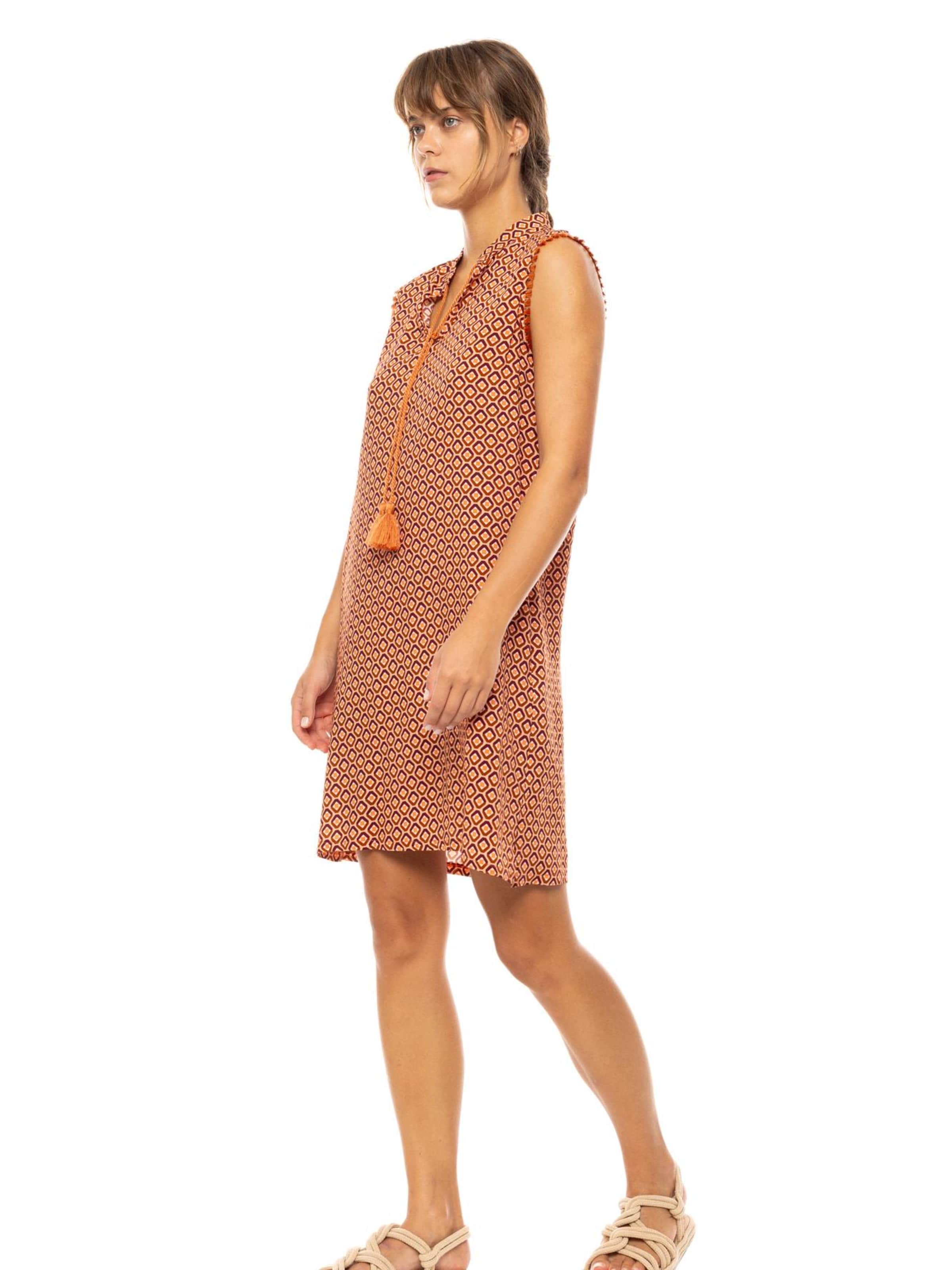 Pink Label Sommerkleid‌‌‌‌ in Braun