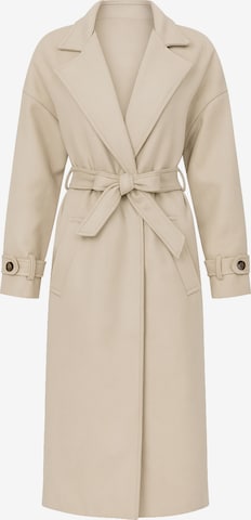 Elara Mantel in Beige: Vorderseite