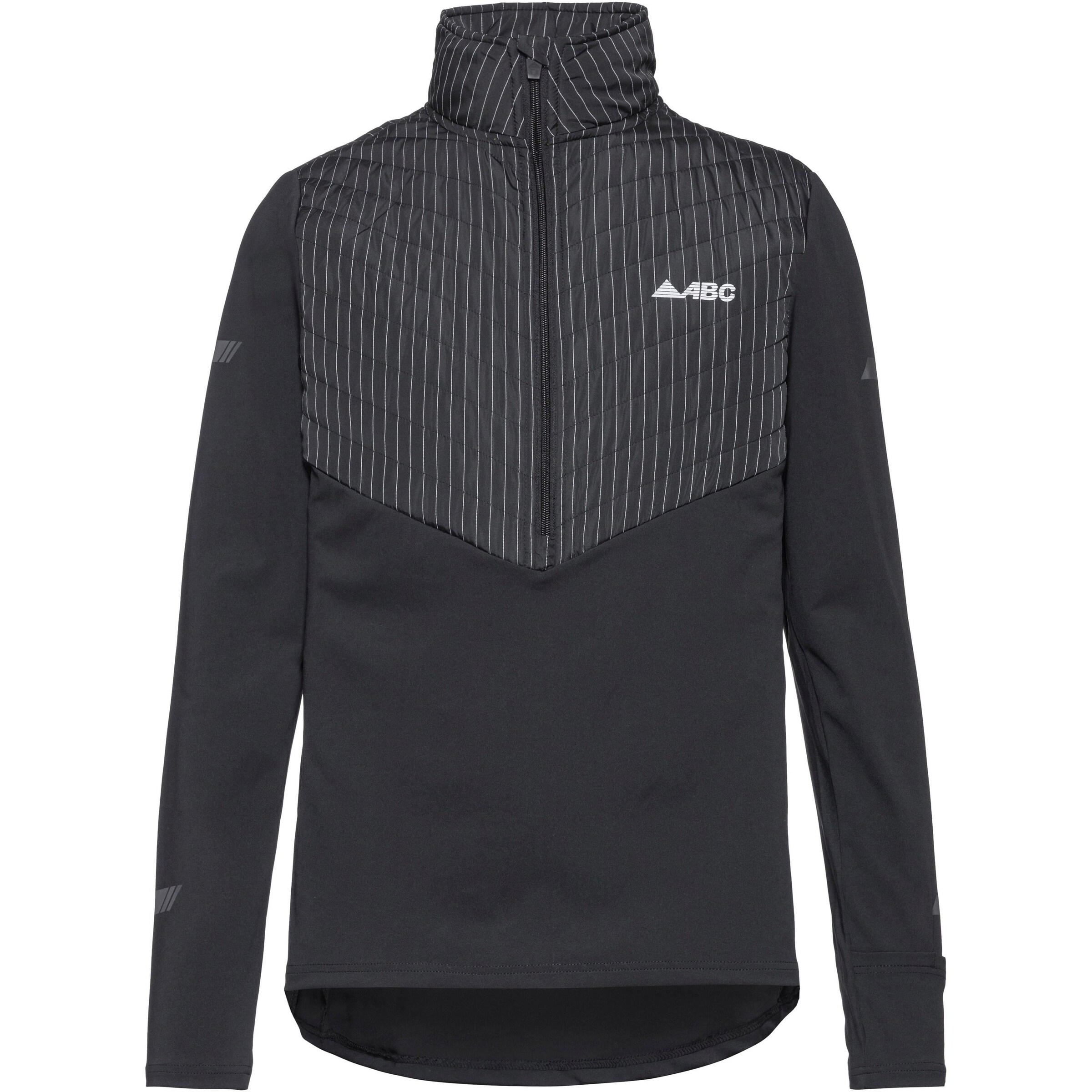 ABC Funktionsshirt in Schwarz: Vorderseite