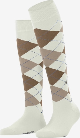 BURLINGTON Over the Knee Socks 'Marylebone' in White: front
