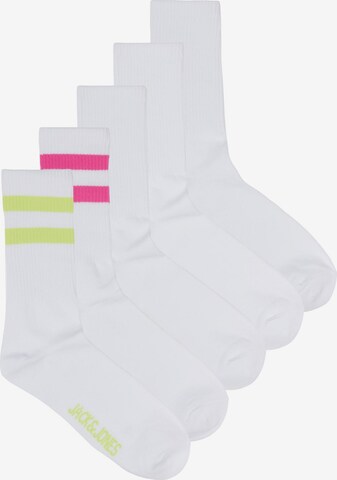 Chaussettes 'CONTRA' JACK & JONES en blanc : devant