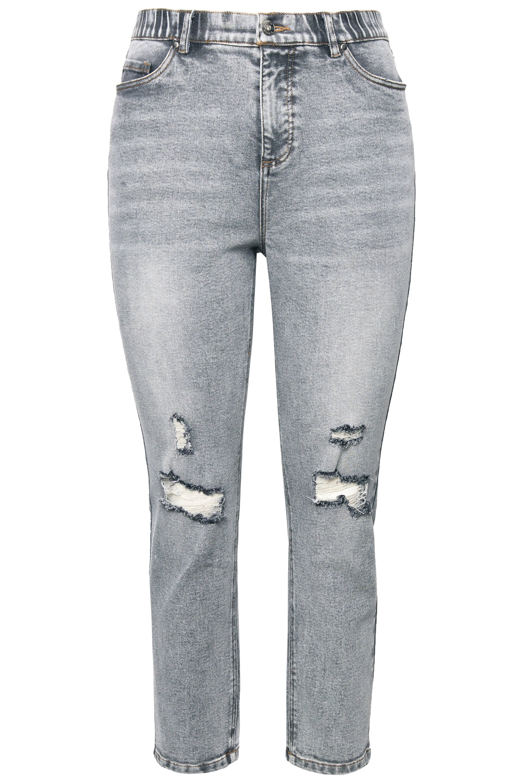 Studio Untold Slimfit Jeans in Grijs: voorkant