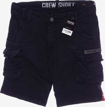 ALPHA INDUSTRIES Shorts in 31 in Black: front
