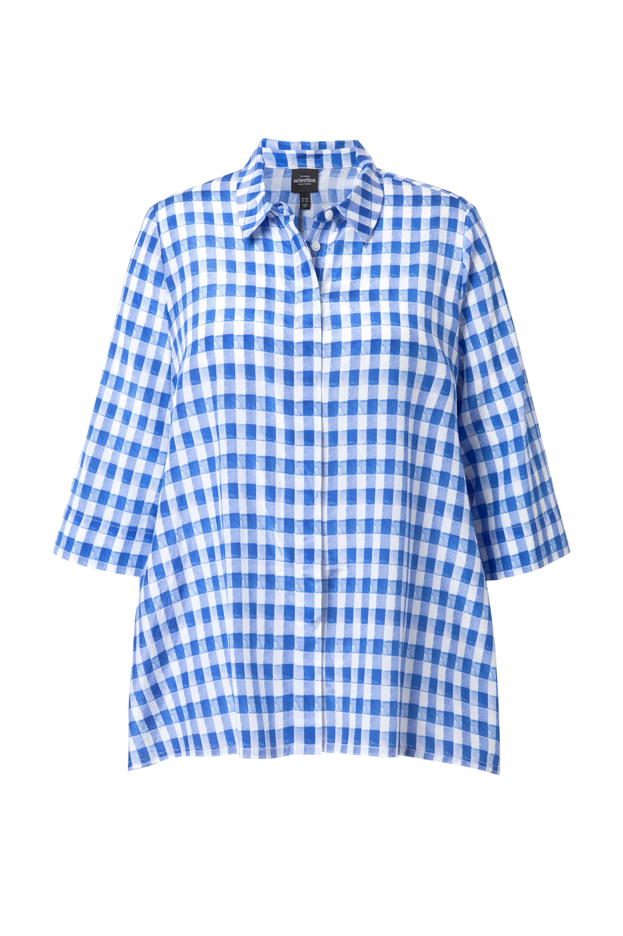 Ulla Popken Bluse in Blau: Vorderseite