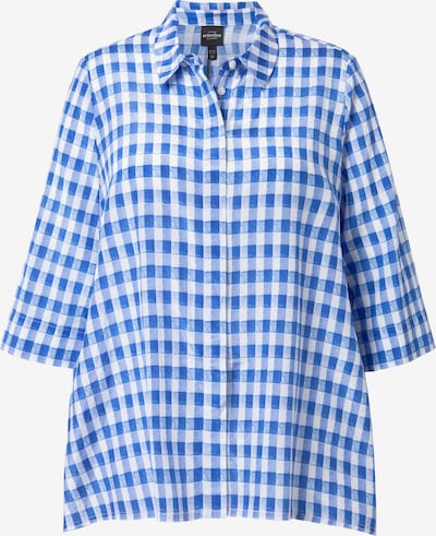 Ulla Popken Bluse in indigo / weiß, Produktansicht