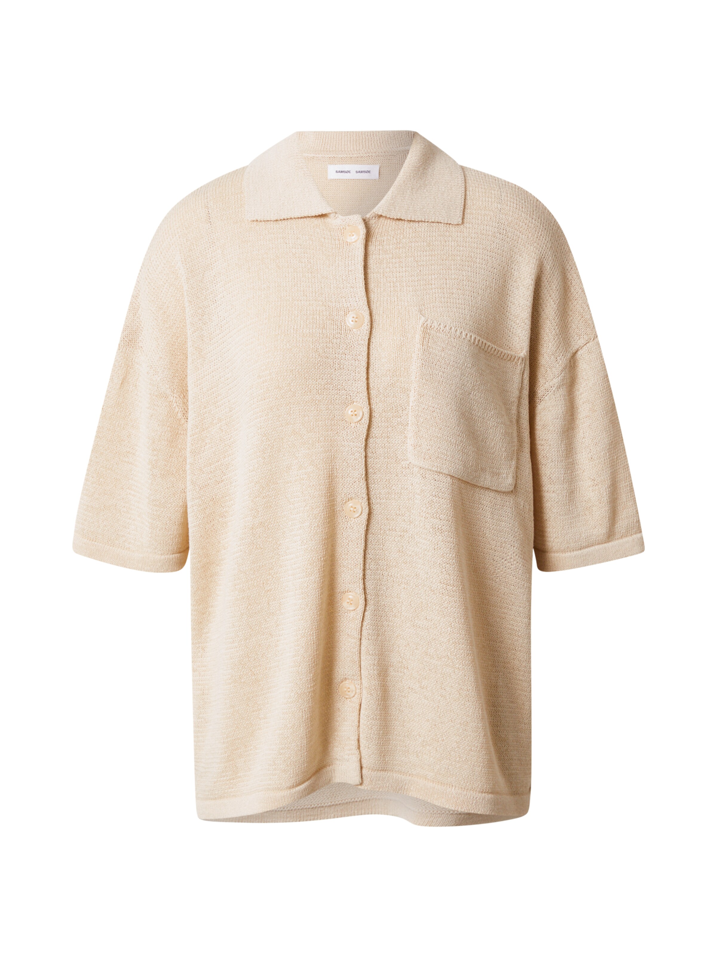 Frauen Pullover & Strick Samsoe Samsoe Strickjacke in Camel - IW24862 Frauen Pullover & Strick Samsoe Samsoe Strickjacke in Camel - IW24862