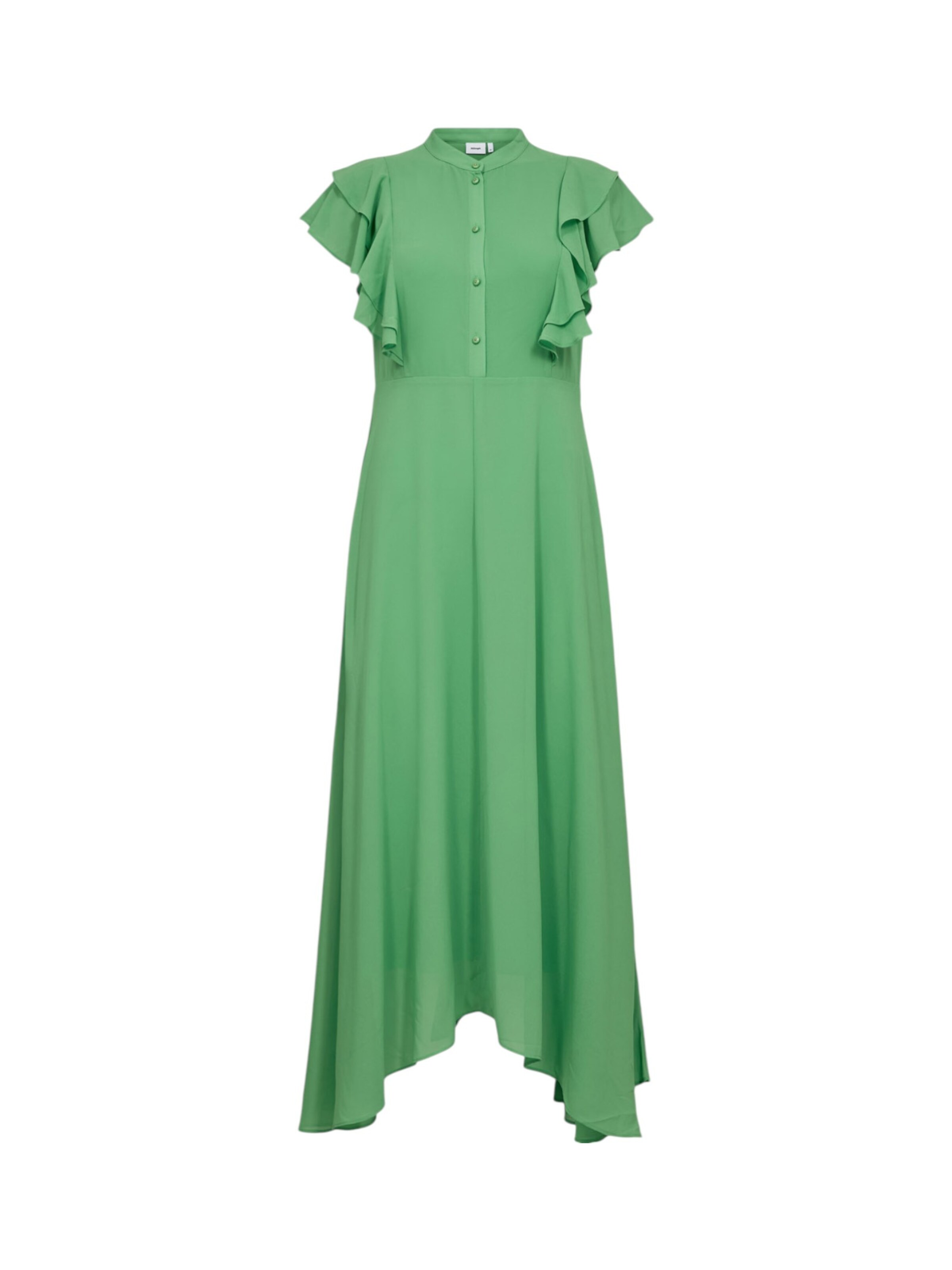 NÜMPH langes Sommerkleid in Grün: Vorderseite