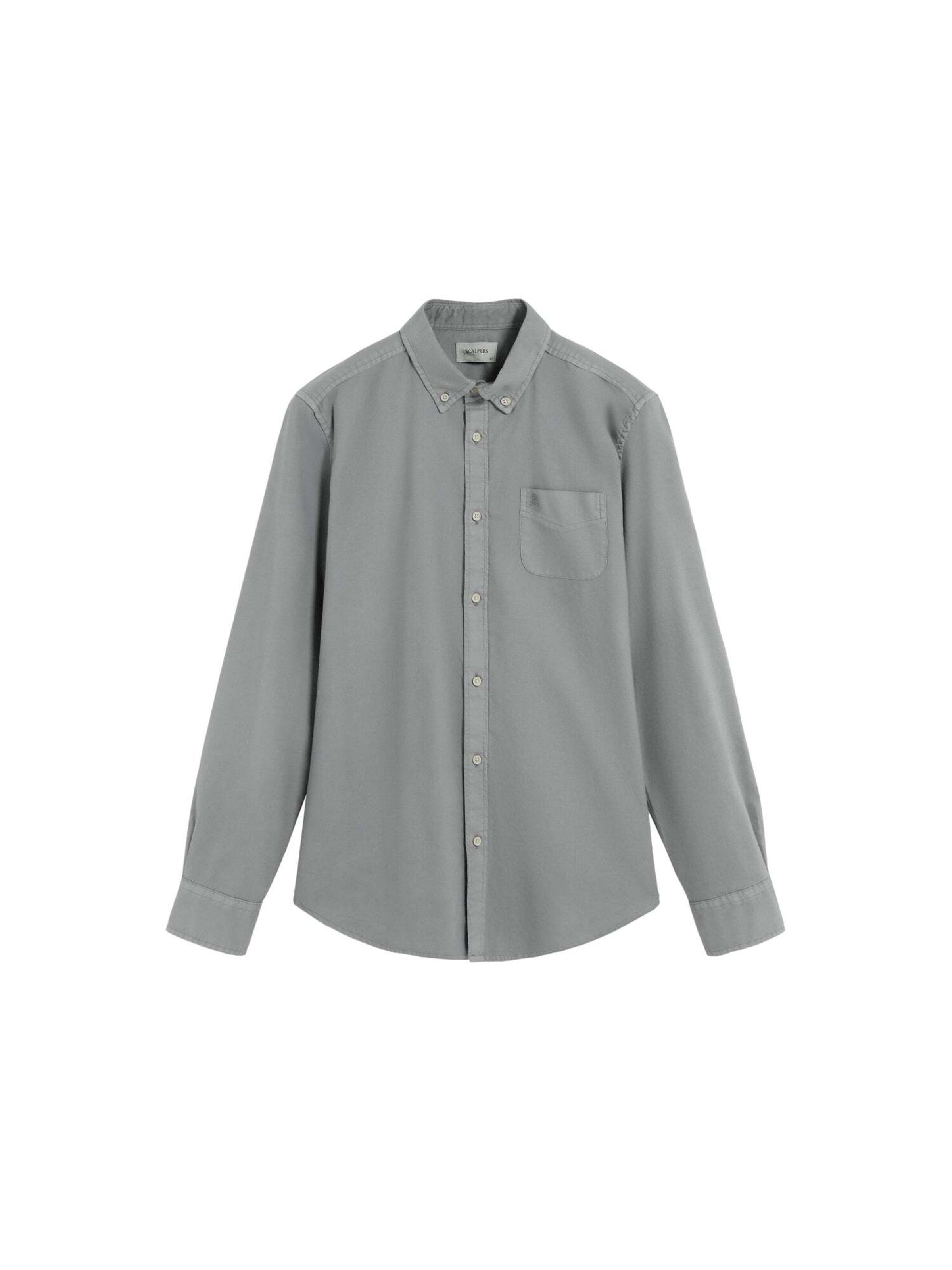 Fit confort Chemise Scalpers en gris : devant