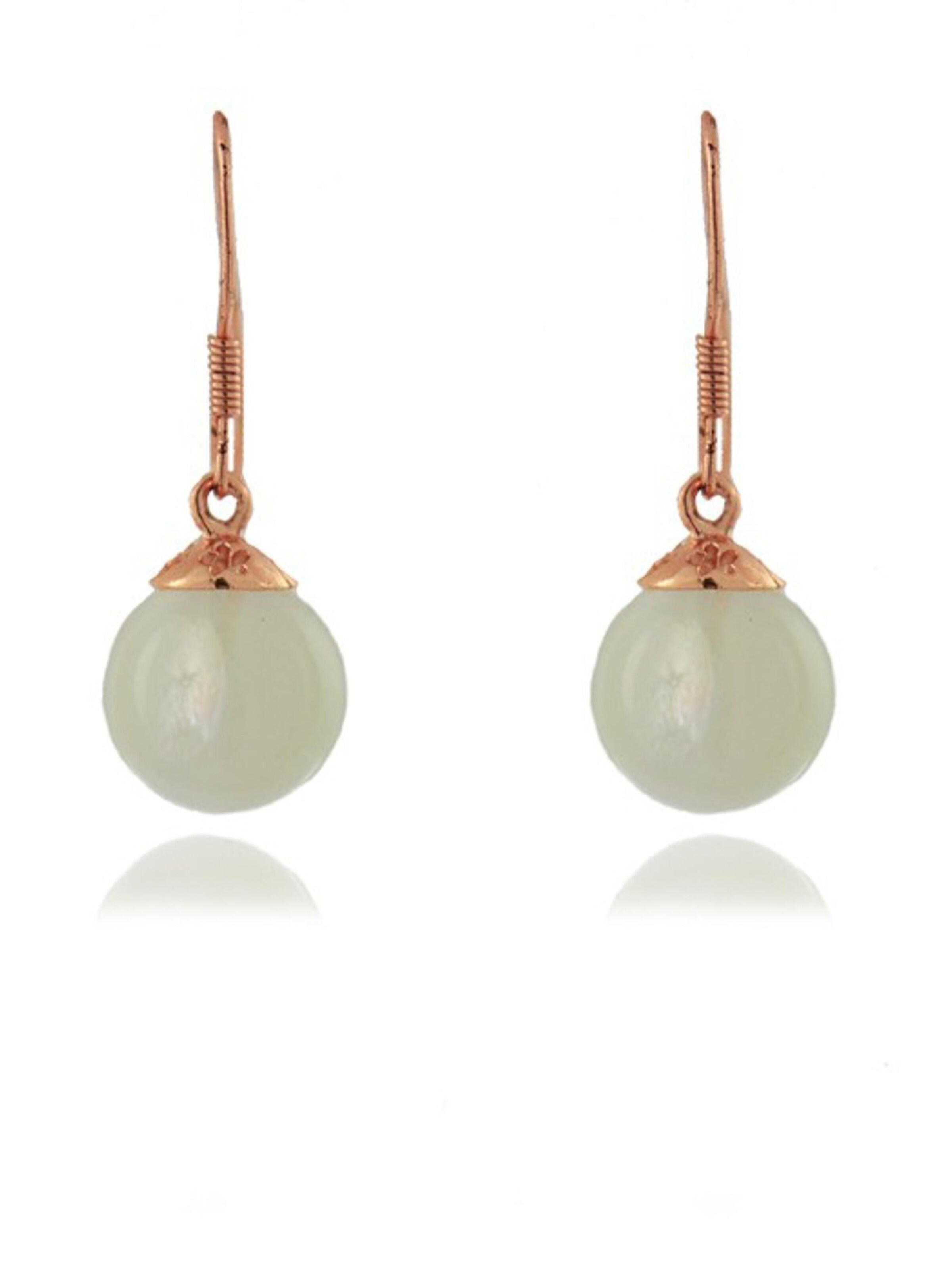 Luxenter Earrings 'Yedia' in Green: front