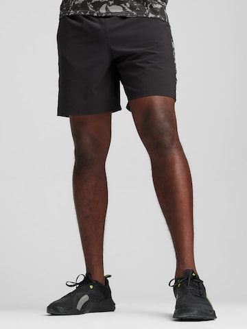 Regular Pantalon de sport 'Fit 7' PUMA en noir : devant