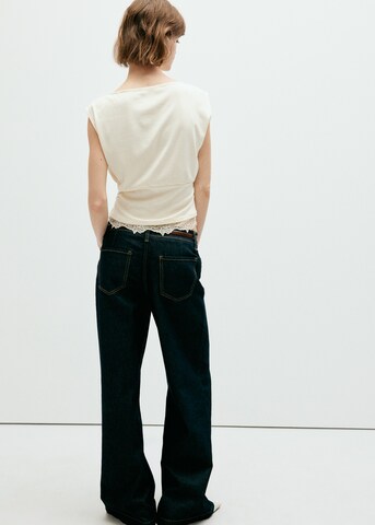MANGO Topp 'Lacy' i beige