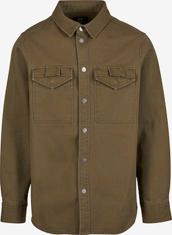 Fit confort Chemise Brandit en vert : devant