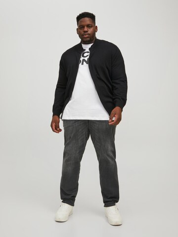 Coupe slim Jean 'Glenn' Jack & Jones Plus en noir