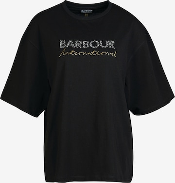 T-shirt Barbour International en noir : devant