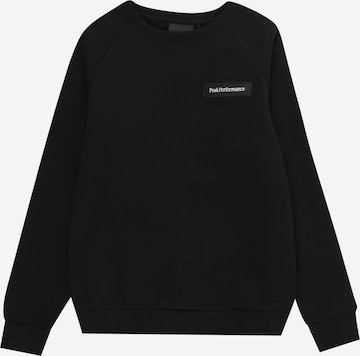 PEAK PERFORMANCE - Sweatshirt de desporto em preto: frente
