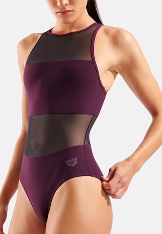 Bustier Maillot de bain 'MESH PANEL VENT BACK' ARENA en rouge