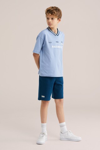 WE Fashion Regular Trousers in Blue