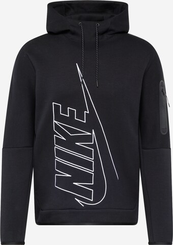 Nike Sportswear Sportsweatshirt in Zwart: voorkant