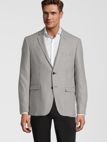 Coupe slim Veste de costume Steffen Klein en gris : devant