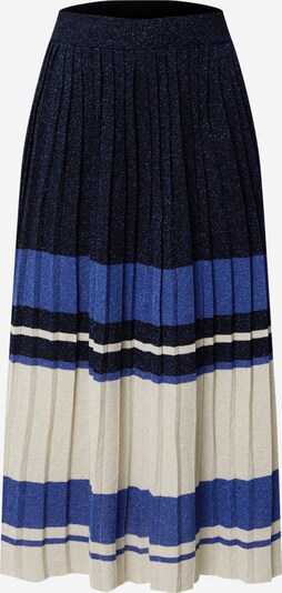 Gonna Twinset di colore crema / blu reale / blu scuro, Visualizzazione prodotti