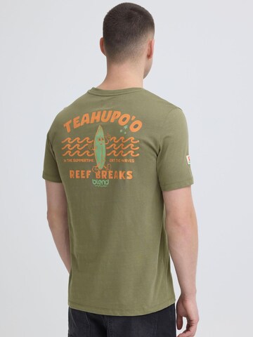 Tricou 'BHSun Island' de la BLEND pe verde: față