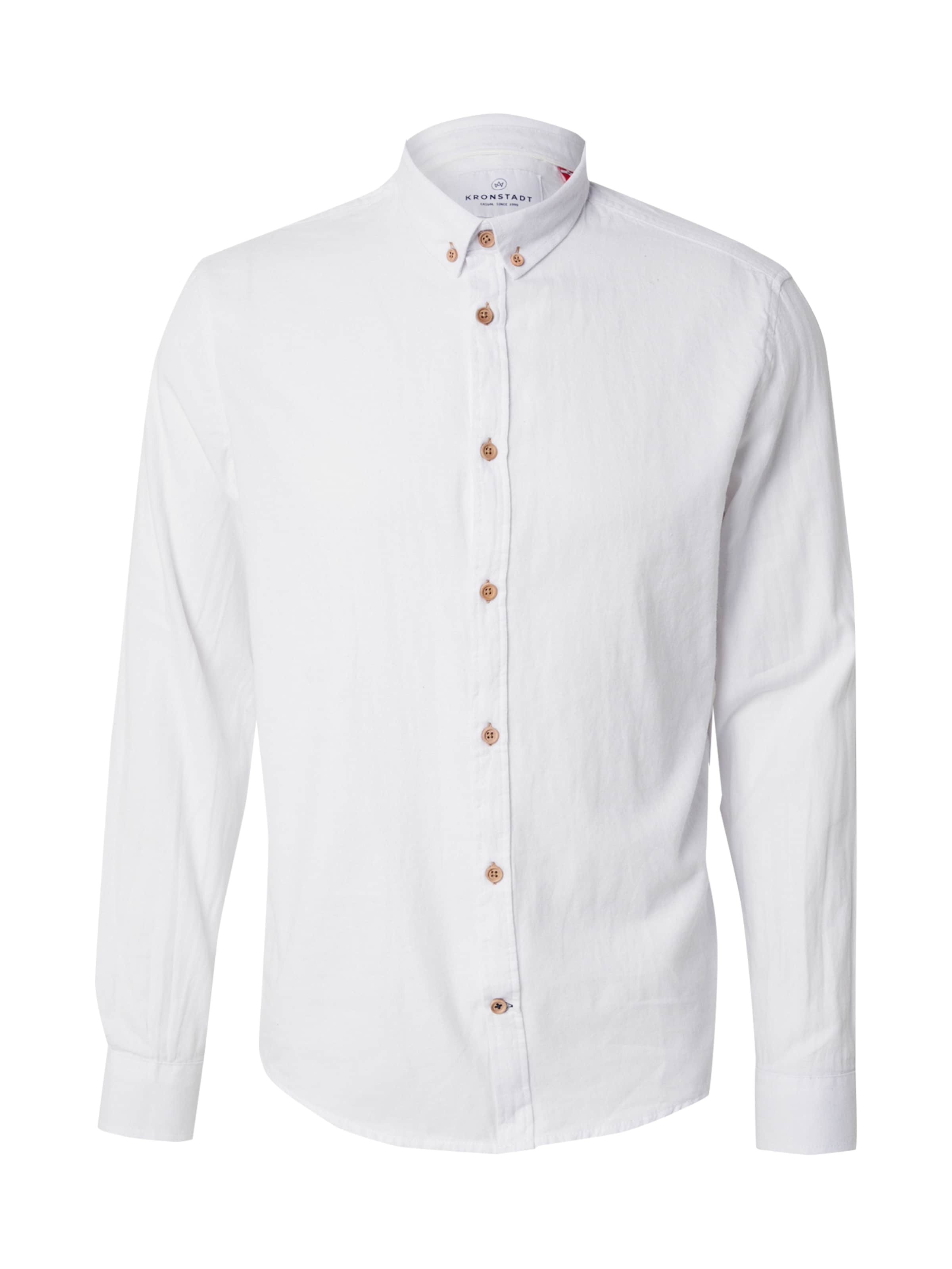 Kronstadt Regular Fit Skjorte 'Johan Diego' i hvid: forside