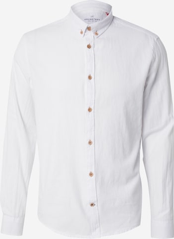 Chemise 'Johan Diego' Kronstadt en blanc : devant