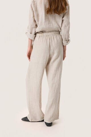 SOAKED IN LUXURY Loosefit Hose 'Auran' in Beige