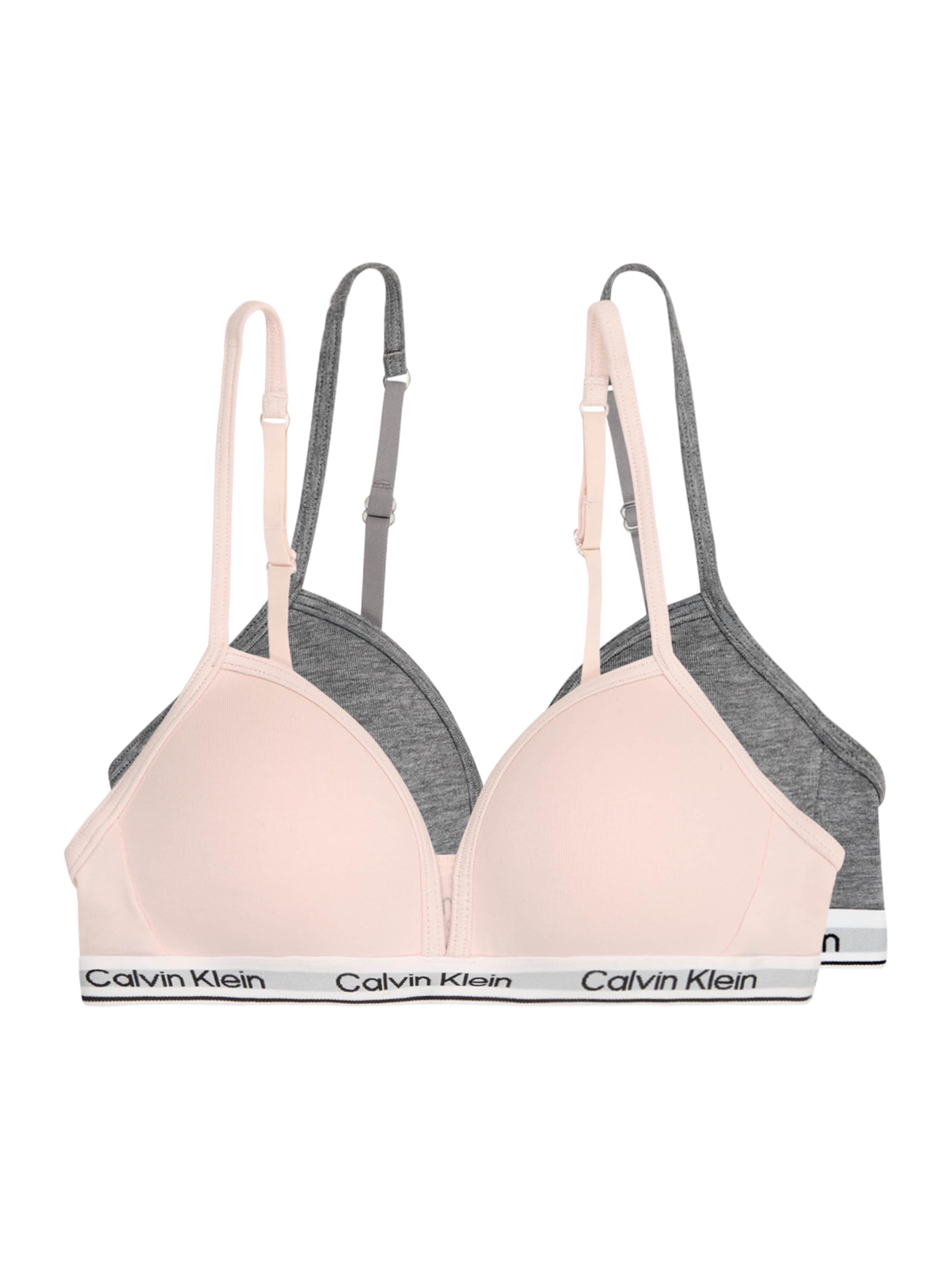 Calvin Klein Underwear Triangle Bra in Grey: front