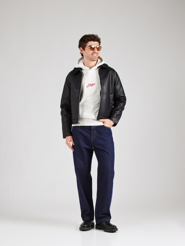 HUGO Sweatshirt 'Dlogolong' in Beige