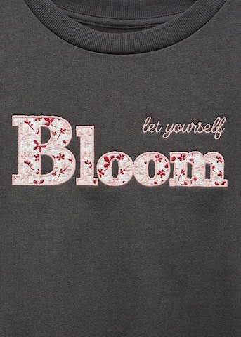MANGO KIDSSweater majica 'Bloom' - siva boja