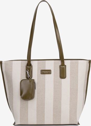 Shopper 'Borsa Shopper Donna Diana & Co Firenze - Righe e con Zip' di Diana&Co. in verde: frontale