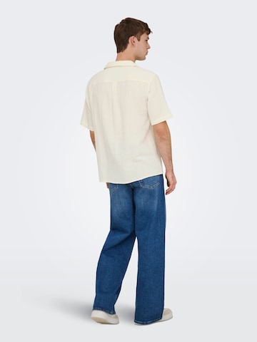 Regular fit Camicia 'ONSKyle' di Only & Sons in bianco