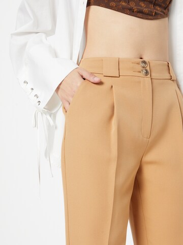 River Island Regular Pleat-Front Pants in Beige