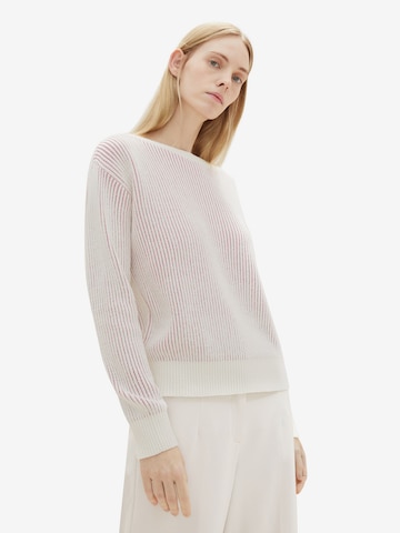 Pullover di TOM TAILOR in bianco