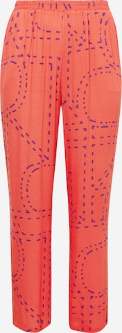 ONLY Carmakoma Wide leg Broek 'PHOEBE' in Oranje: voorkant