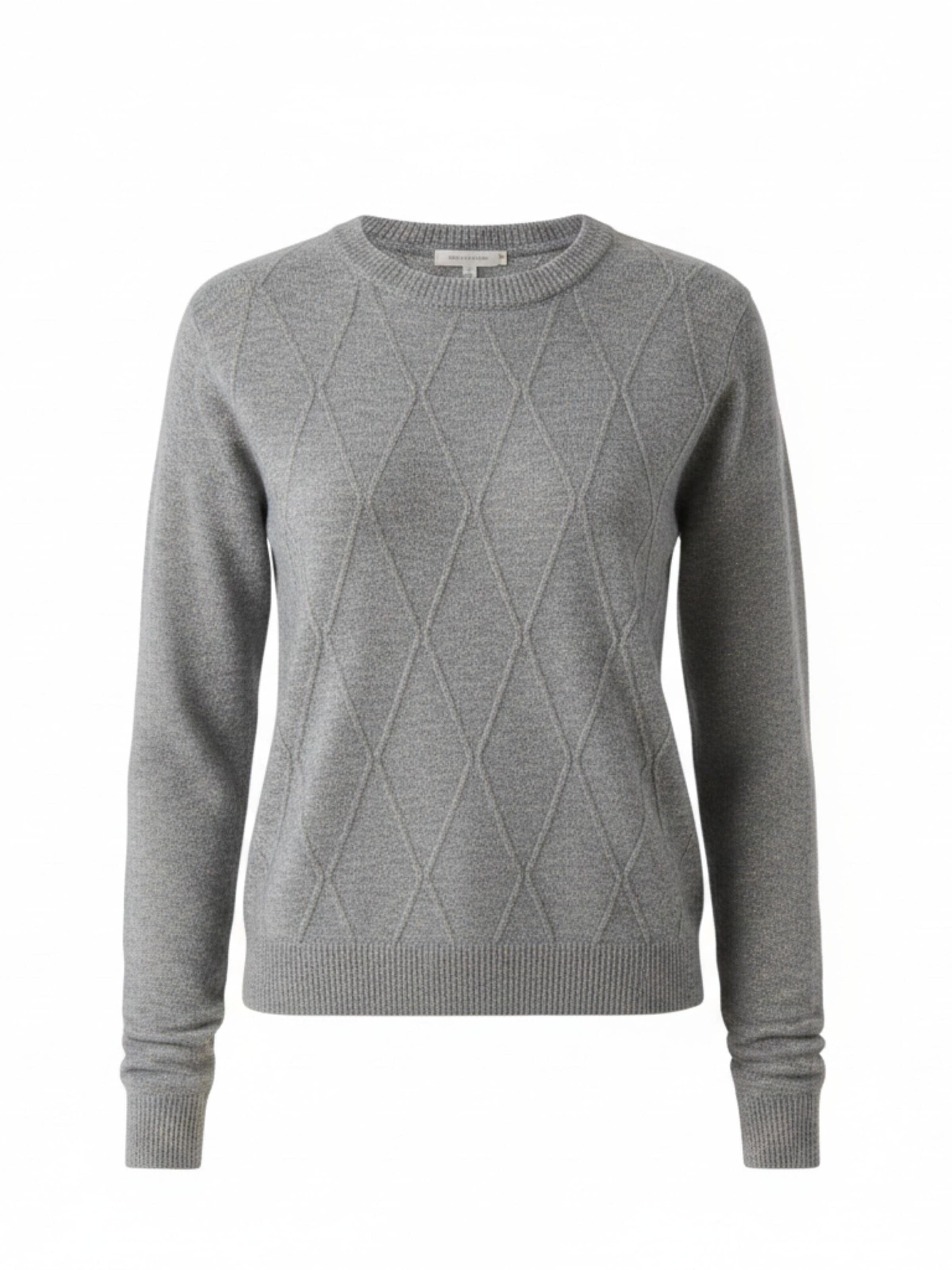 WEARABLE STORIES - Jersey 'Manou' en gris: frente