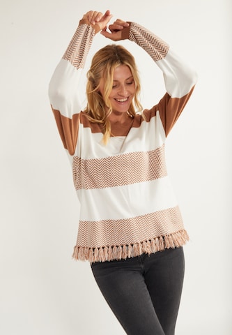 usha FESTIVAL Sweater 'Carnea' in Brown: front