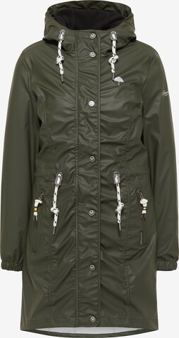 Schmuddelwedda Raincoat in Green: front