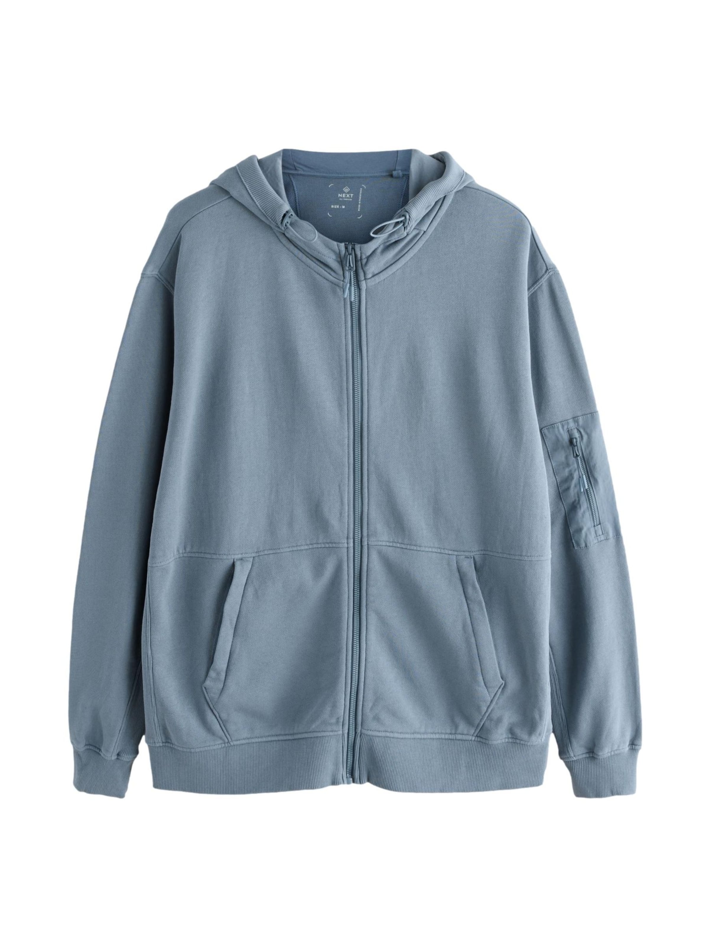 Next Sweatvest in Blauw: voorkant